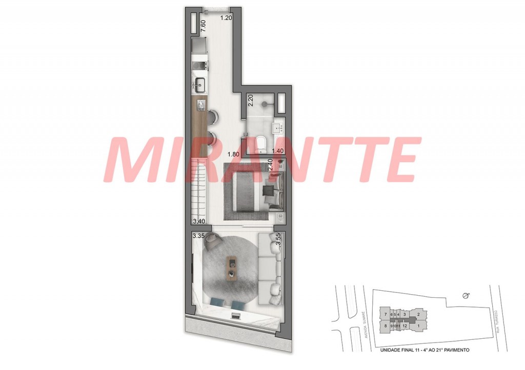 Apartamento de 162m² com 3 quartos em Perdizes