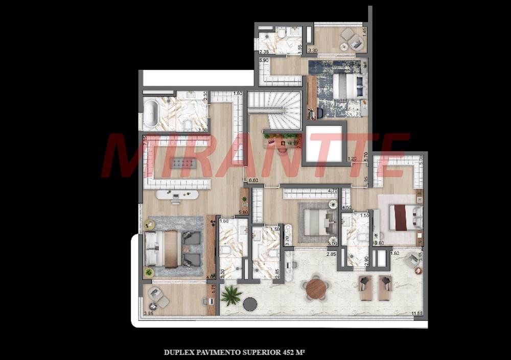 Apartamento de 251m² com 3 quartos em Moema