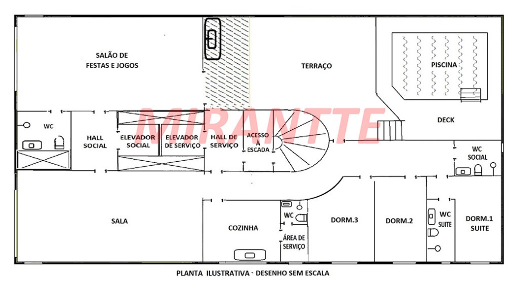Cobertura de 426m² com 3 quartos em Balneário Guarujá