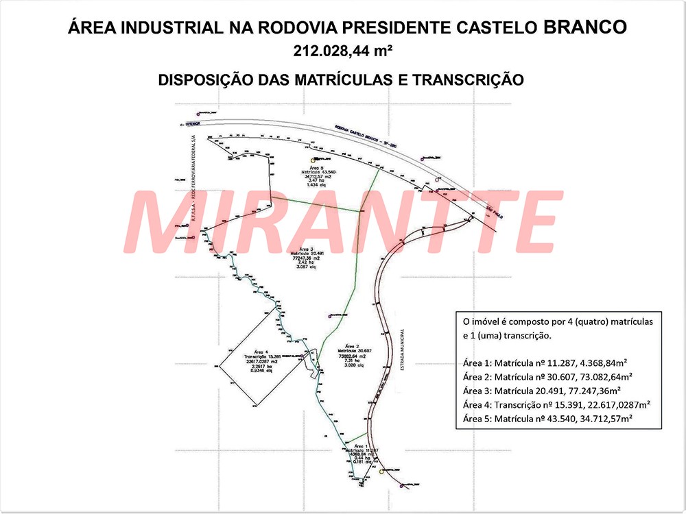 Terreno de 212m² em Parque Industrial