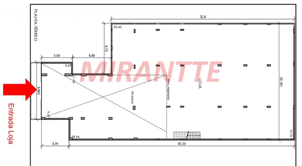 Comercial de 1328.85m² em Cerqueira César