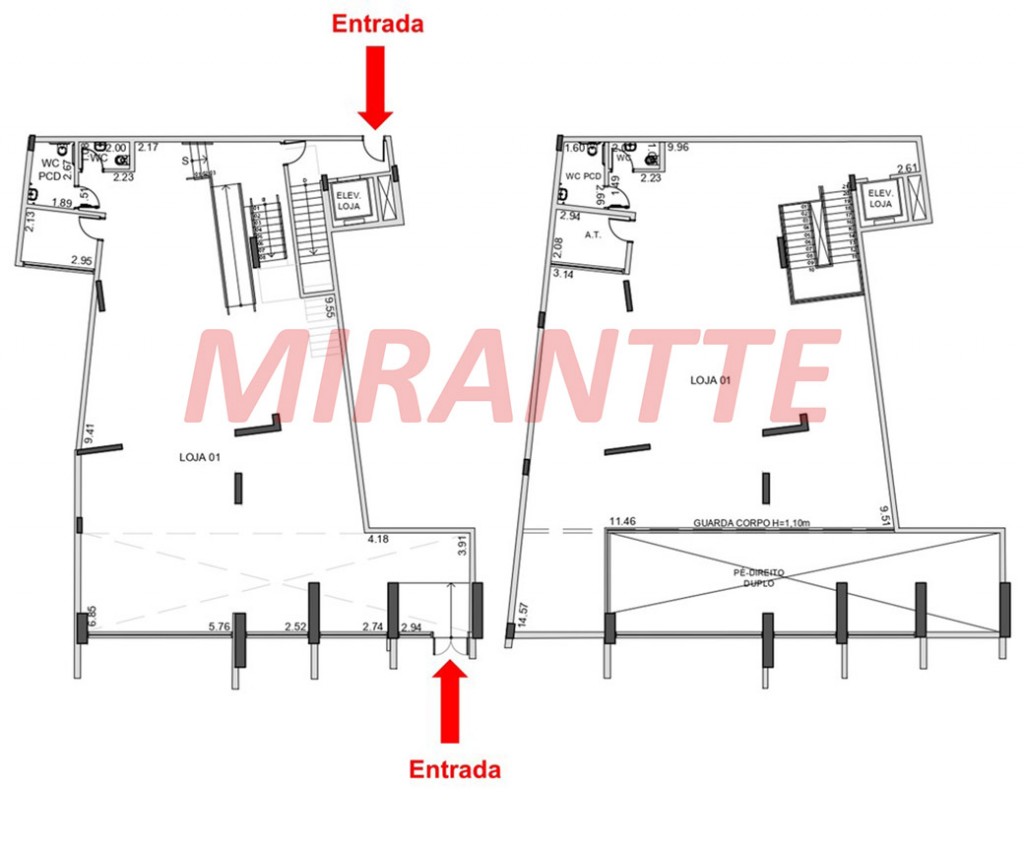 Comercial de 467m² em Pompéia