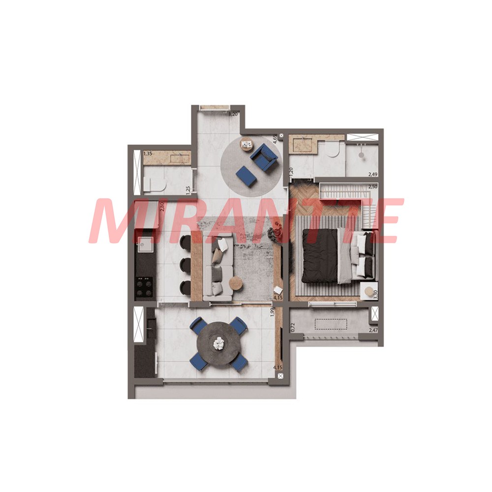Apartamento de 84m² com 3 quartos em Brooklin