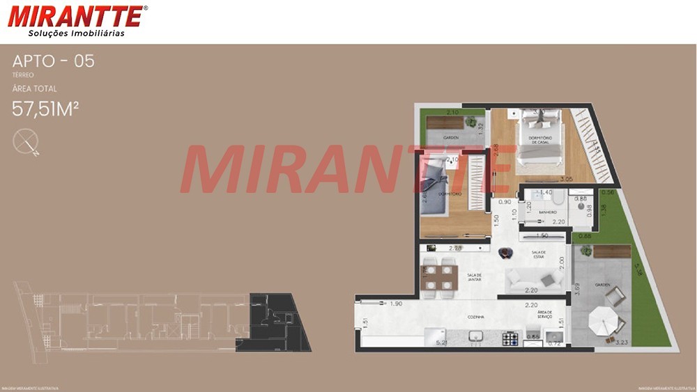 Apartamento com 1 quartos em Tucuruvi