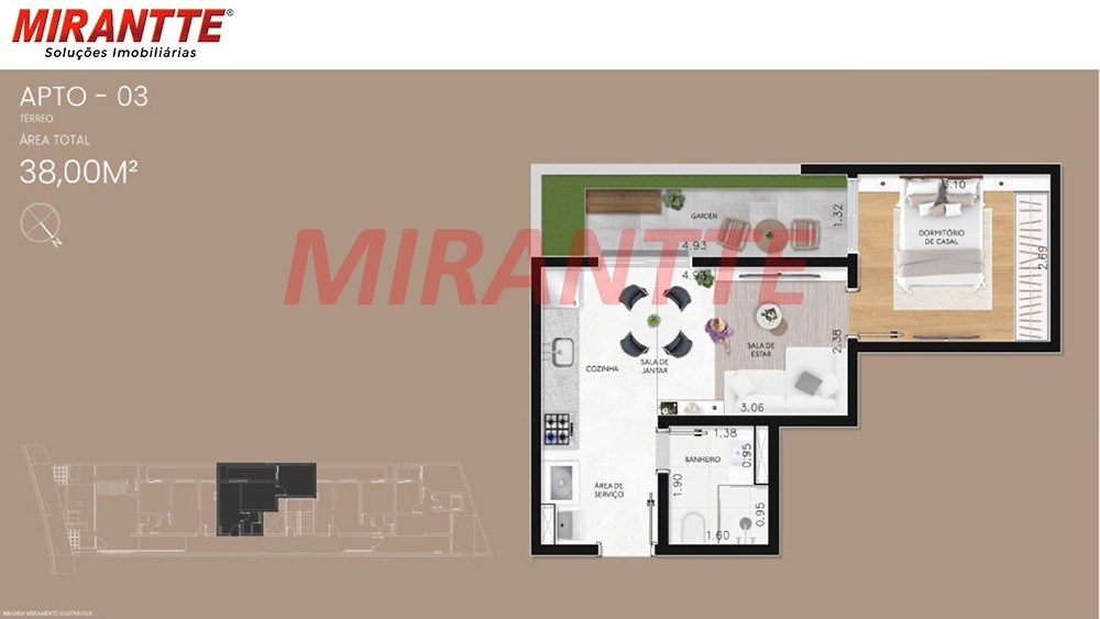 Apartamento com 1 quartos em Tucuruvi