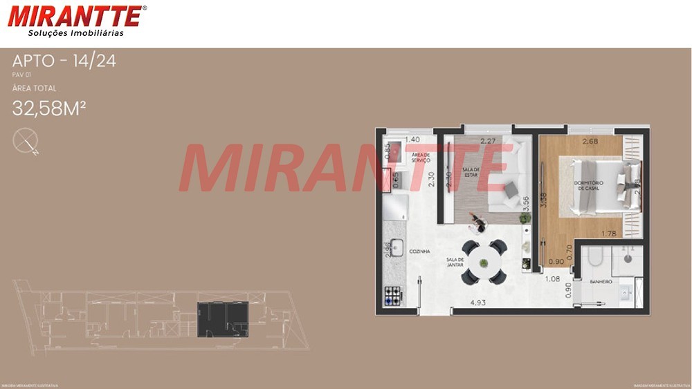 Apartamento com 1 quartos em Tucuruvi