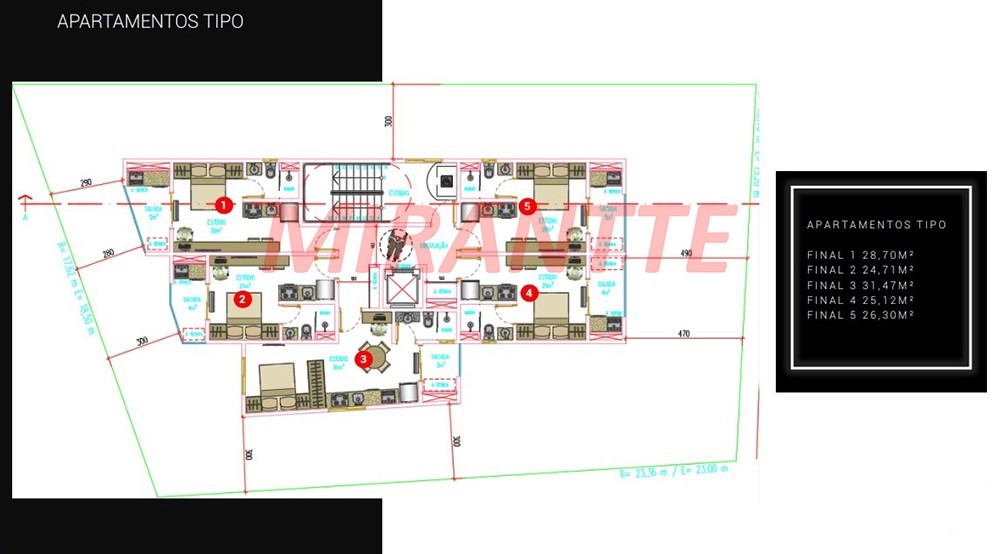Apartamento de 24.63m² com 1 quartos em Imirim