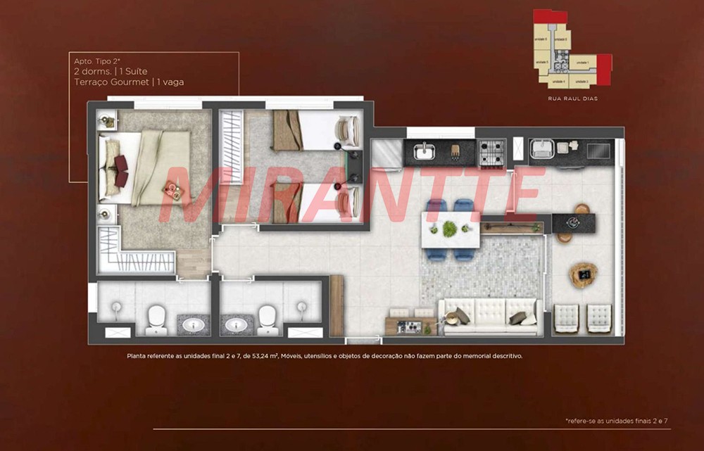 Apartamento de 47m² com 2 quartos em Mandaqui