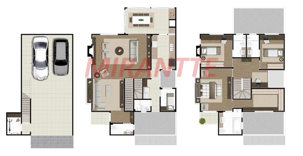 Cond. fechado de 320m² com 3 quartos em Jardim Floresta