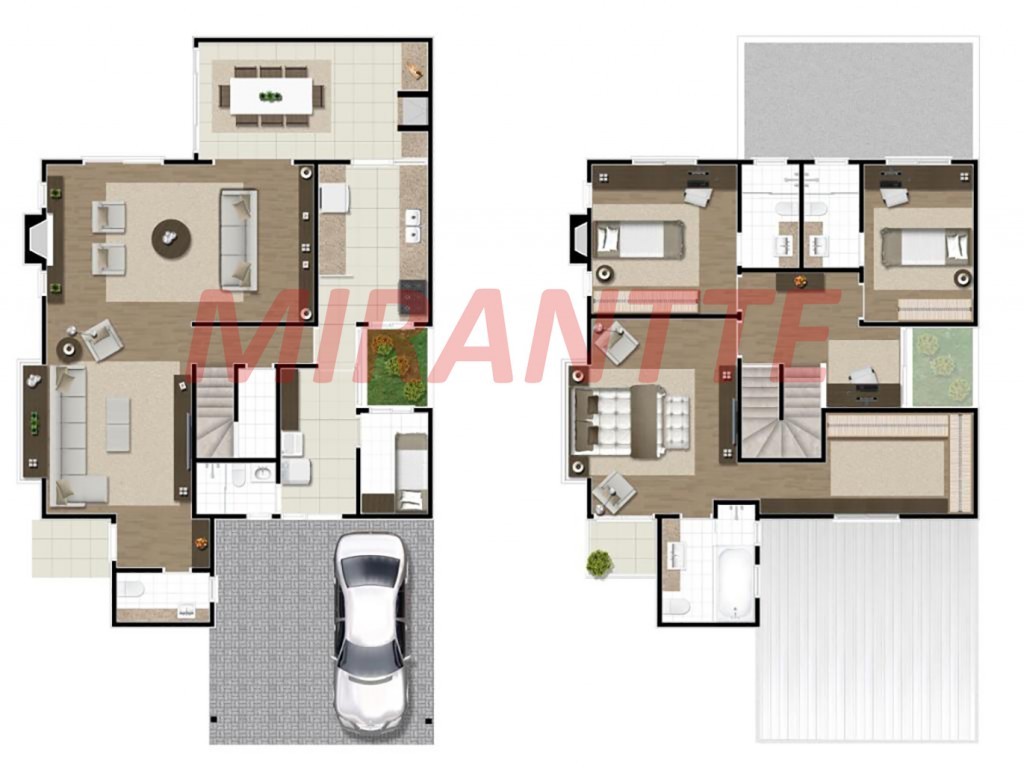 Cond. fechado de 320m² com 3 quartos em Jardim Floresta