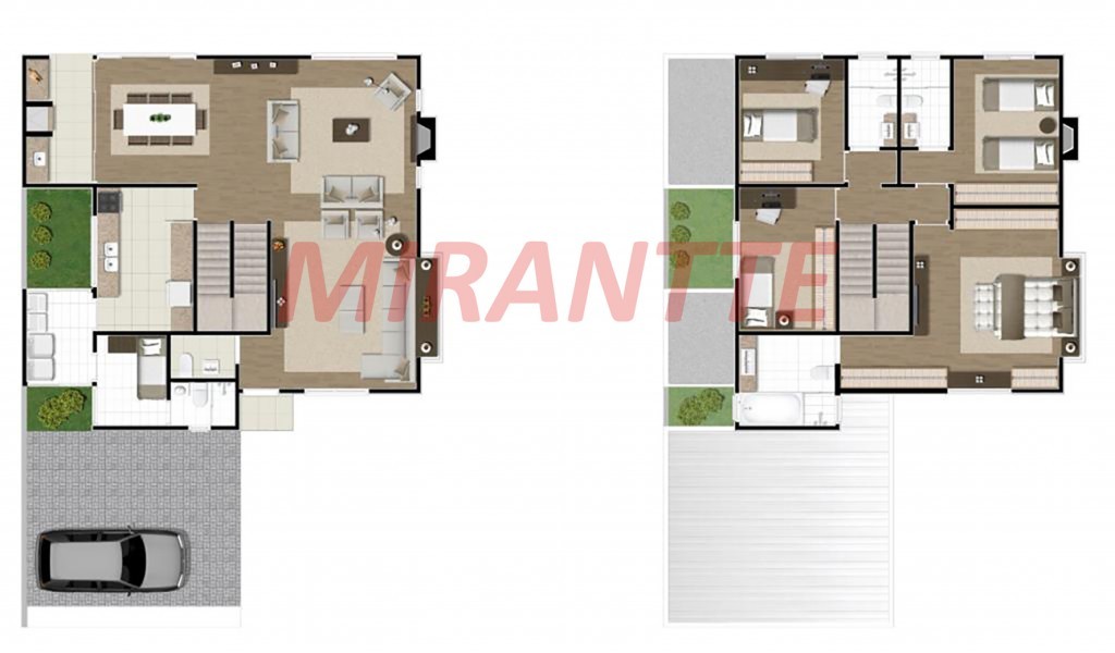 Cond. fechado de 360m² com 4 quartos em Jardim Floresta