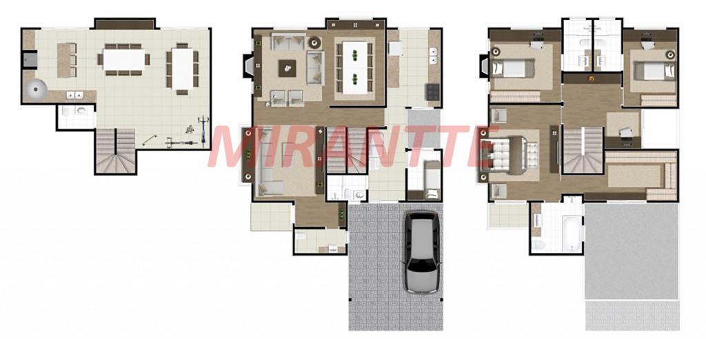 Cond. fechado de 360m² com 4 quartos em Jardim Floresta