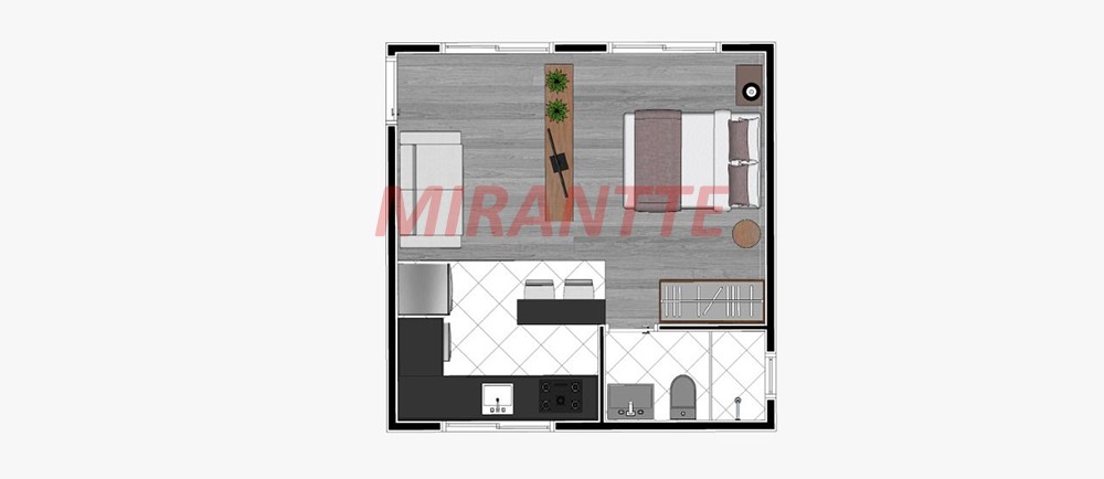 Cond. fechado de 27m² com 1 quartos em Tucuruvi