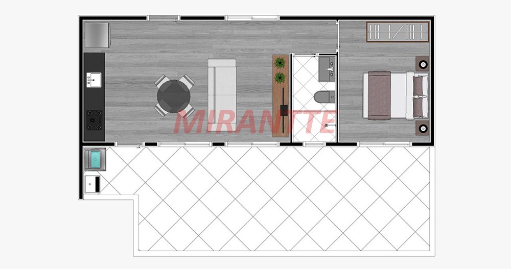 Cond. fechado de 27m² com 1 quartos em Tucuruvi