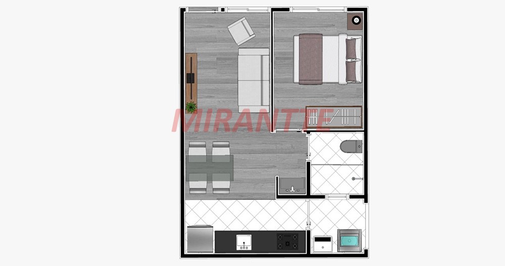 Cond. fechado de 27m² com 1 quartos em Tucuruvi