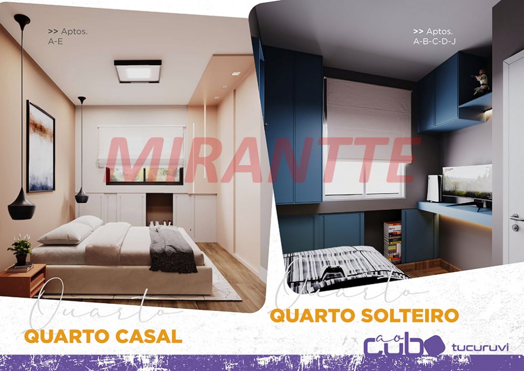 Apartamento com 2 quartos em Vila Mazzei