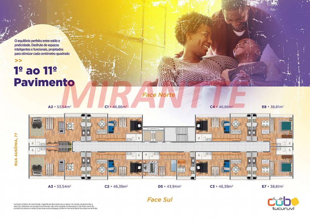 Apartamento com 2 quartos em Vila Mazzei