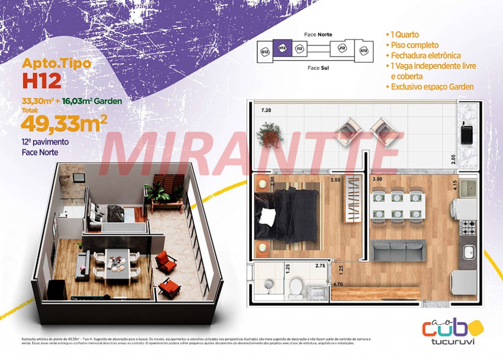 Apartamento com 1 quartos em Vila Mazzei