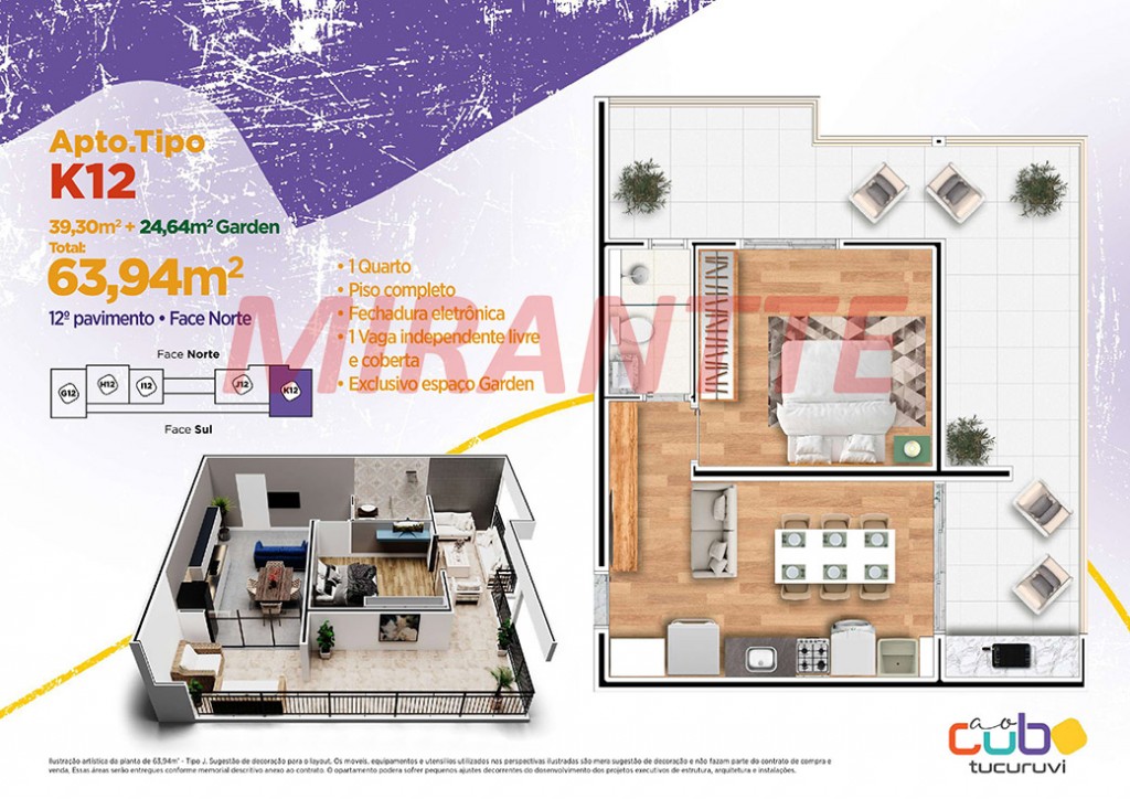 Apartamento com 1 quartos em Vila Mazzei