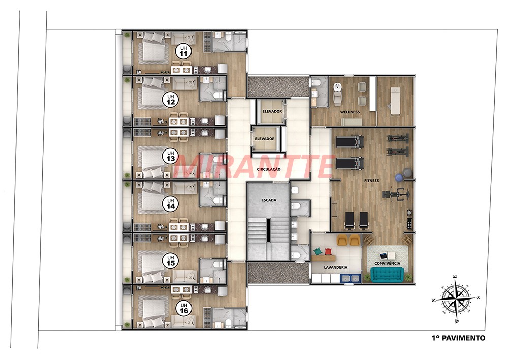 Apartamento de 30m² com 1 quartos em Jardim São Paulo