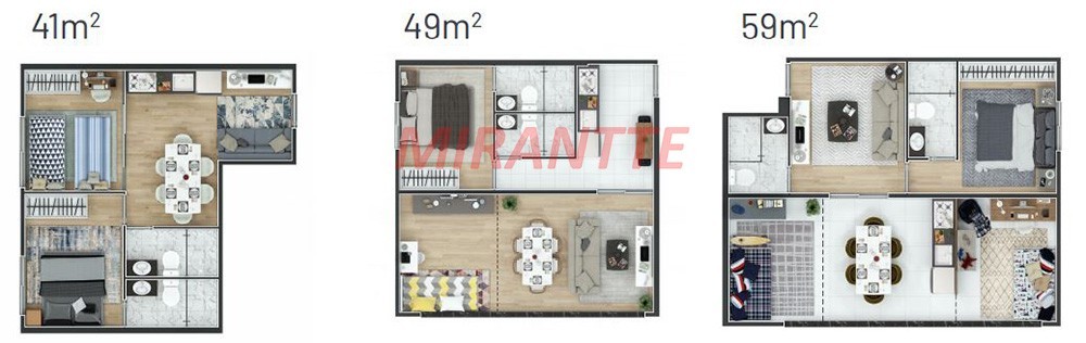 Apartamento de 59.08m² com 2 quartos em Tucuruvi