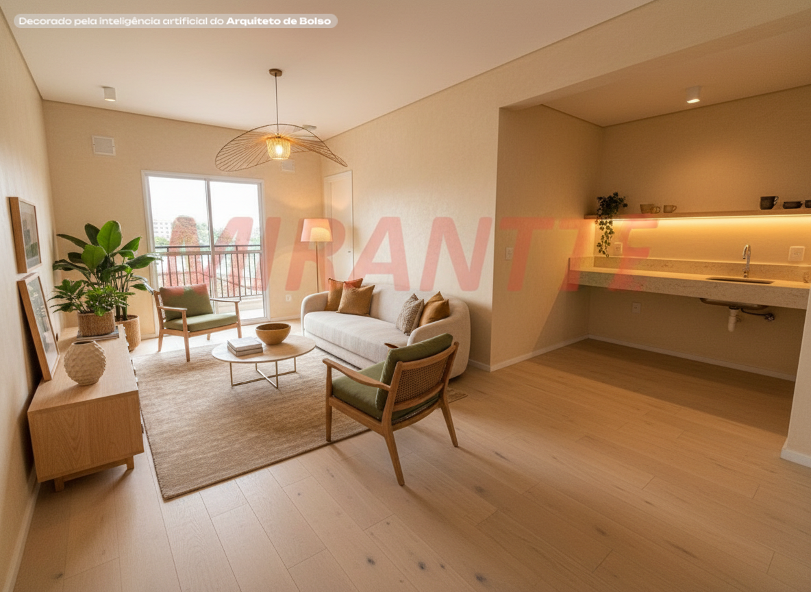Apartamento de 59m² com 2 quartos em Santana