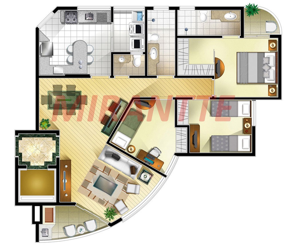 Apartamento de 104m² com 2 quartos em Perdizes