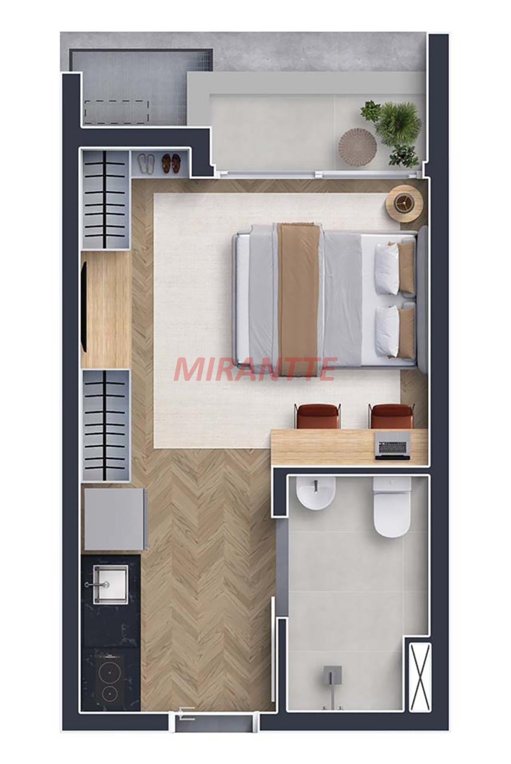 Apartamento de 36m² com 1 quartos em Vila Madalena