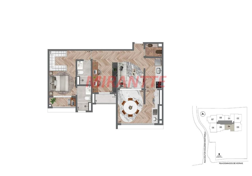 Apartamento com 2 quartos em Vila Mariana