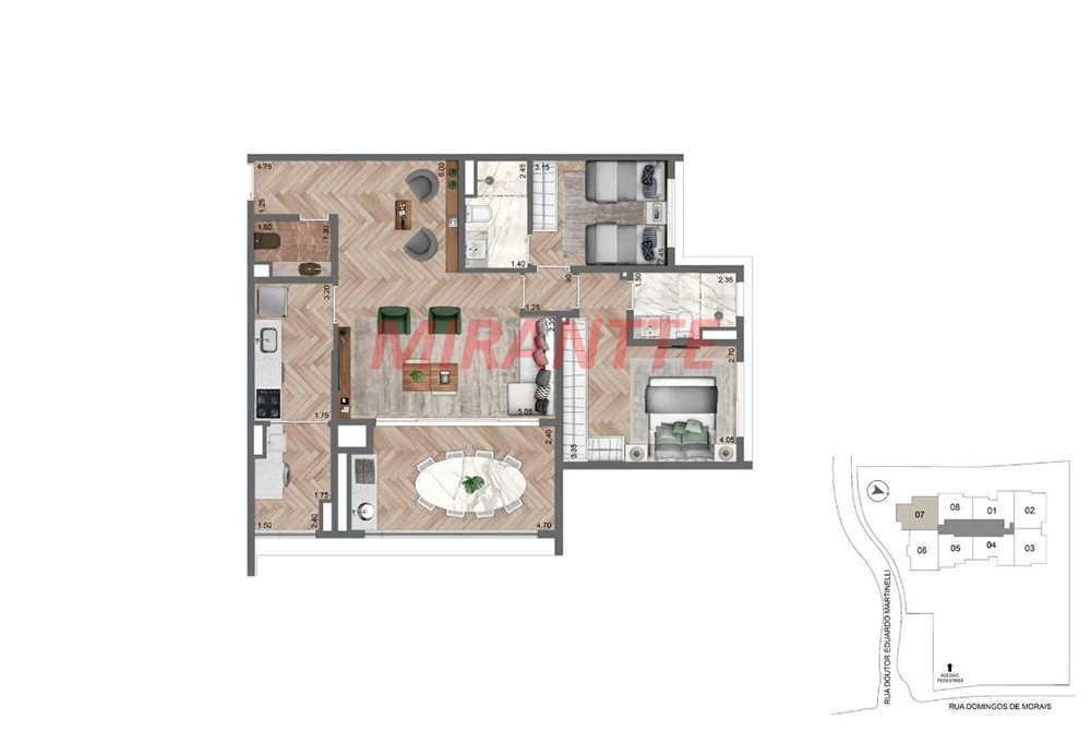 Apartamento com 2 quartos em Vila Mariana