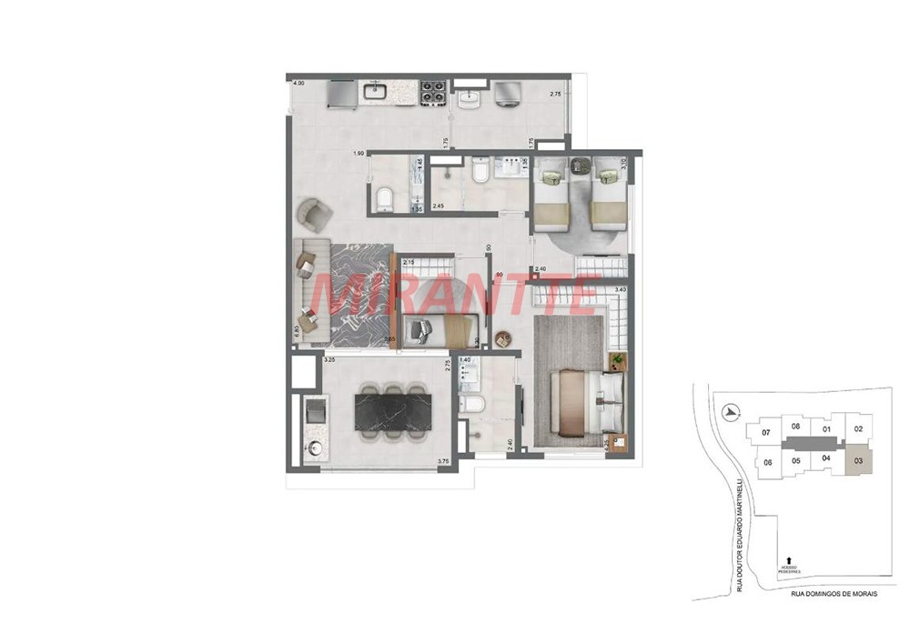 Apartamento com 2 quartos em Vila Mariana
