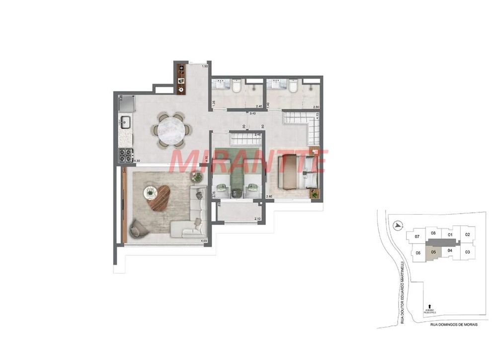 Apartamento com 2 quartos em Vila Mariana