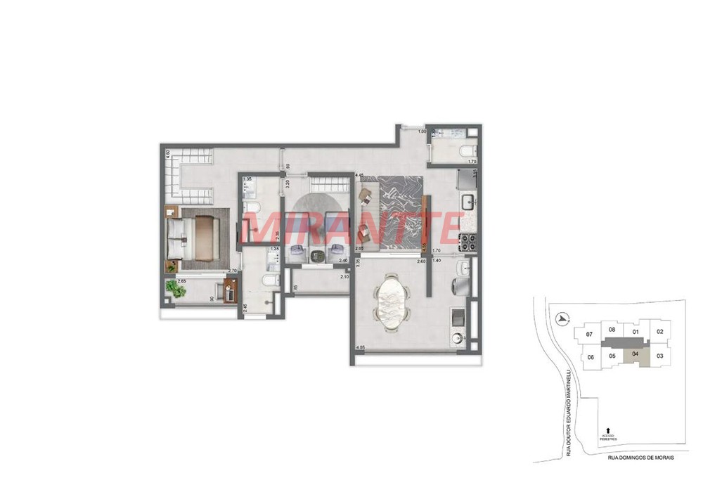 Apartamento com 2 quartos em Vila Mariana