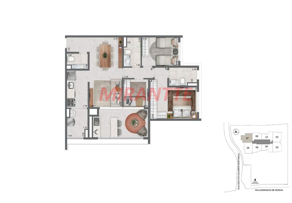 Apartamento com 2 quartos em Vila Mariana