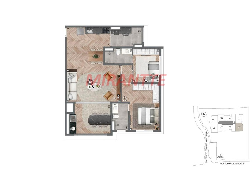 Apartamento com 2 quartos em Vila Mariana