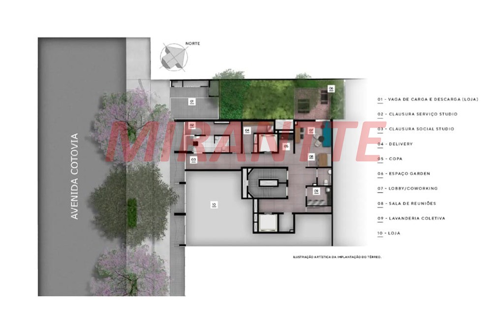 Apartamento com 1 quartos em Moema