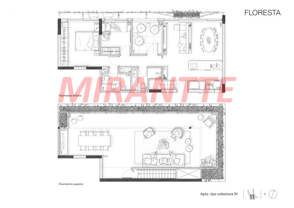 Cobertura de 155m² com 3 quartos em Vila Ipojuca