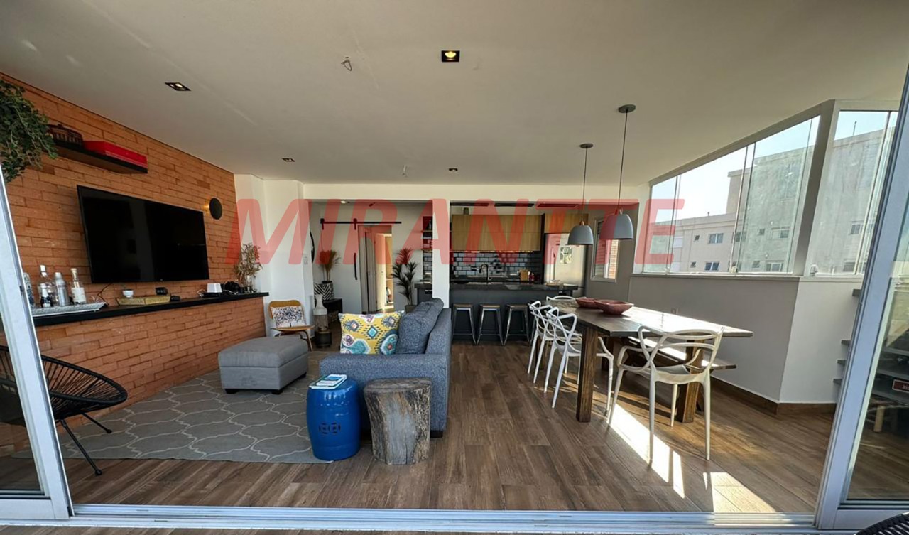 Cobertura de 130m² com 3 quartos em Santana