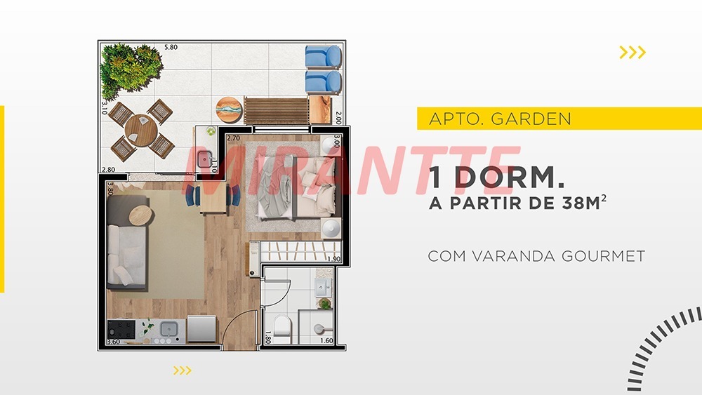 Apartamento de 30m² com 1 quartos em Tucuruvi