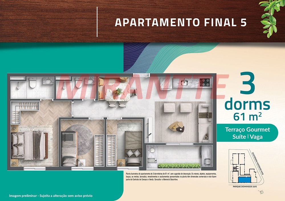 Apartamento de 53.14m² com 3 quartos em Jardim São Paulo(Zona Norte)