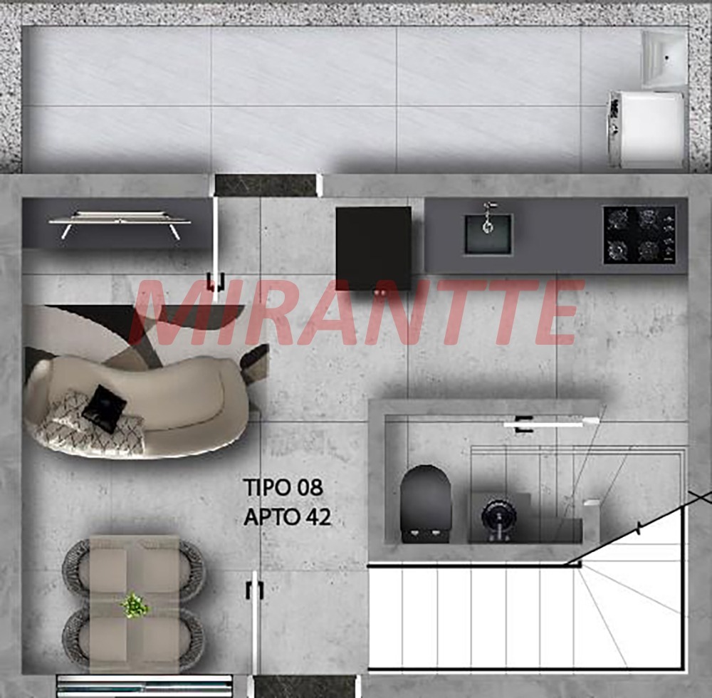 Apartamento de 60m² com 2 quartos em Vila Constaca