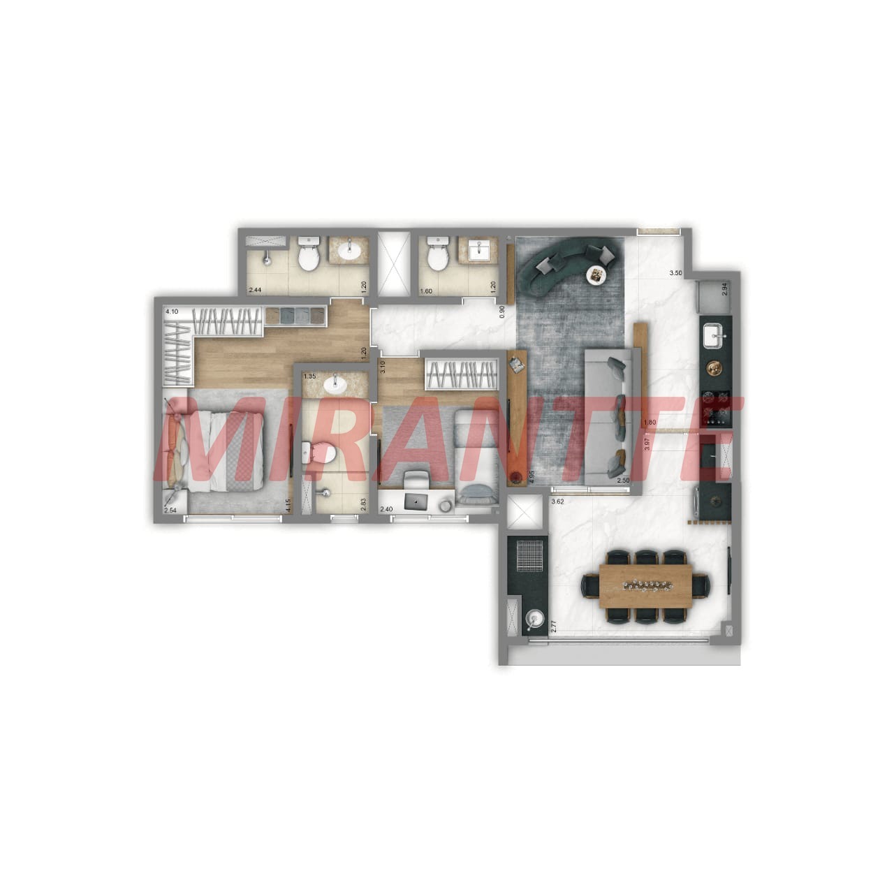 Apartamento de 73m² com 2 quartos em Freguesia do Ó