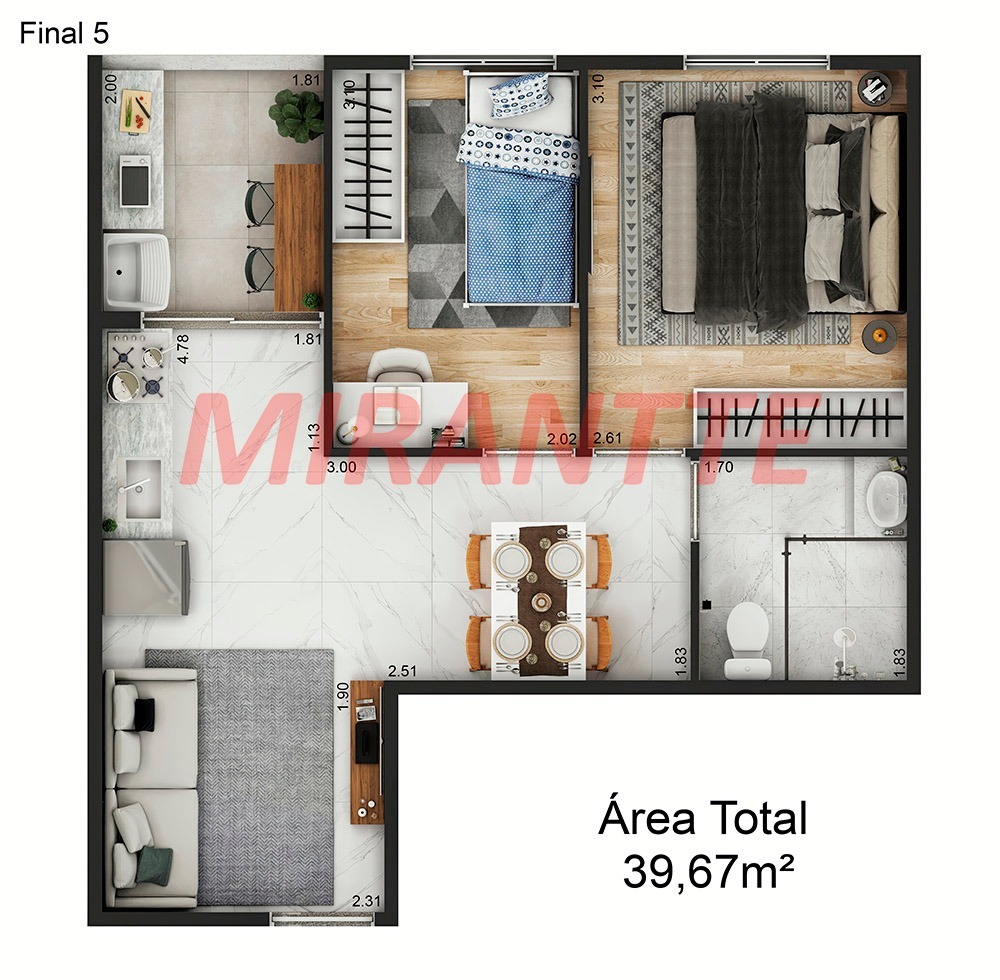 Apartamento de 28m² com 1 quartos em Parada Inglesa