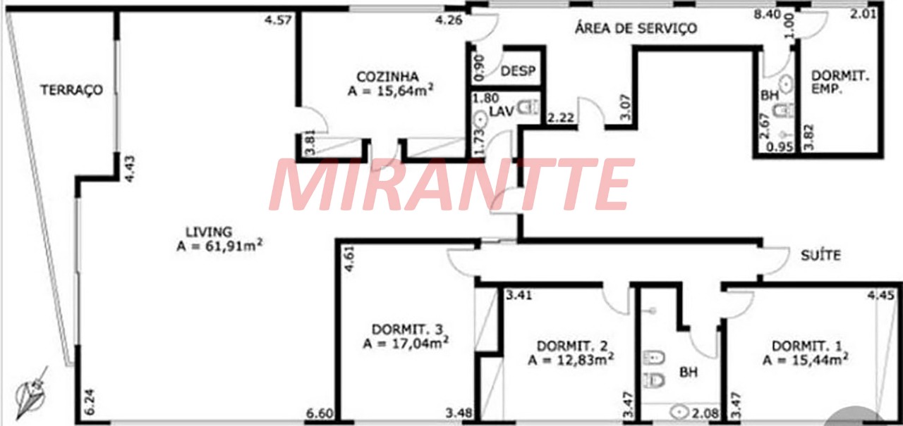 Apartamento de 260m² com 4 quartos em Higienópolis