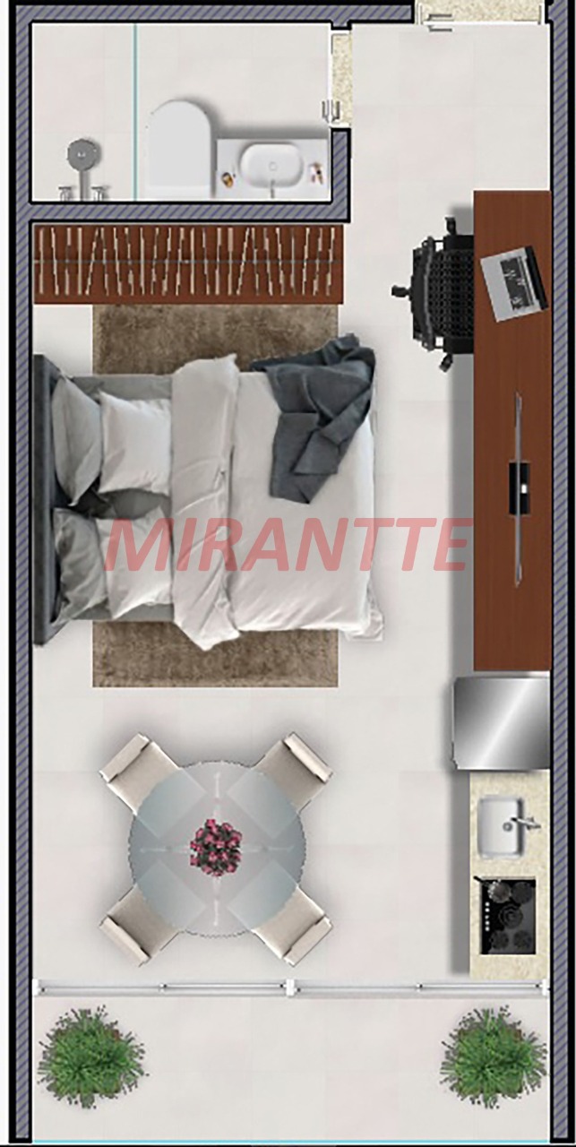 Apartamento de 35m² com 1 quartos em Vila Oratório