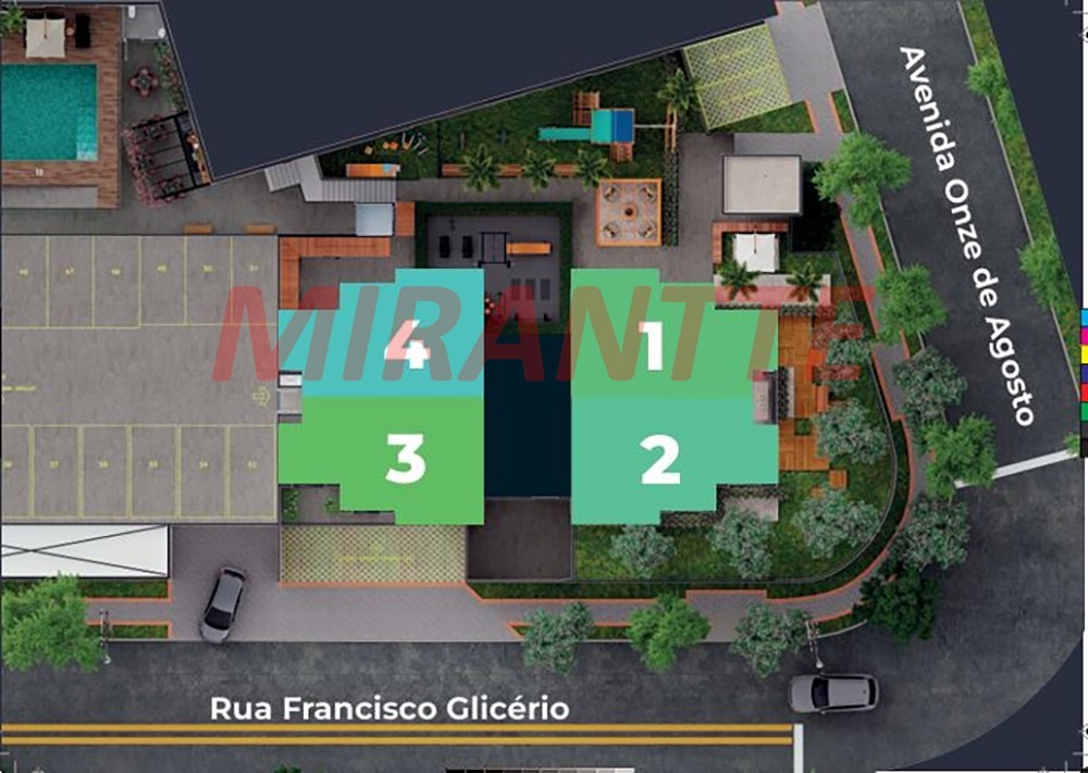 Apartamento de 58.32m² com 2 quartos em Vila Embaré