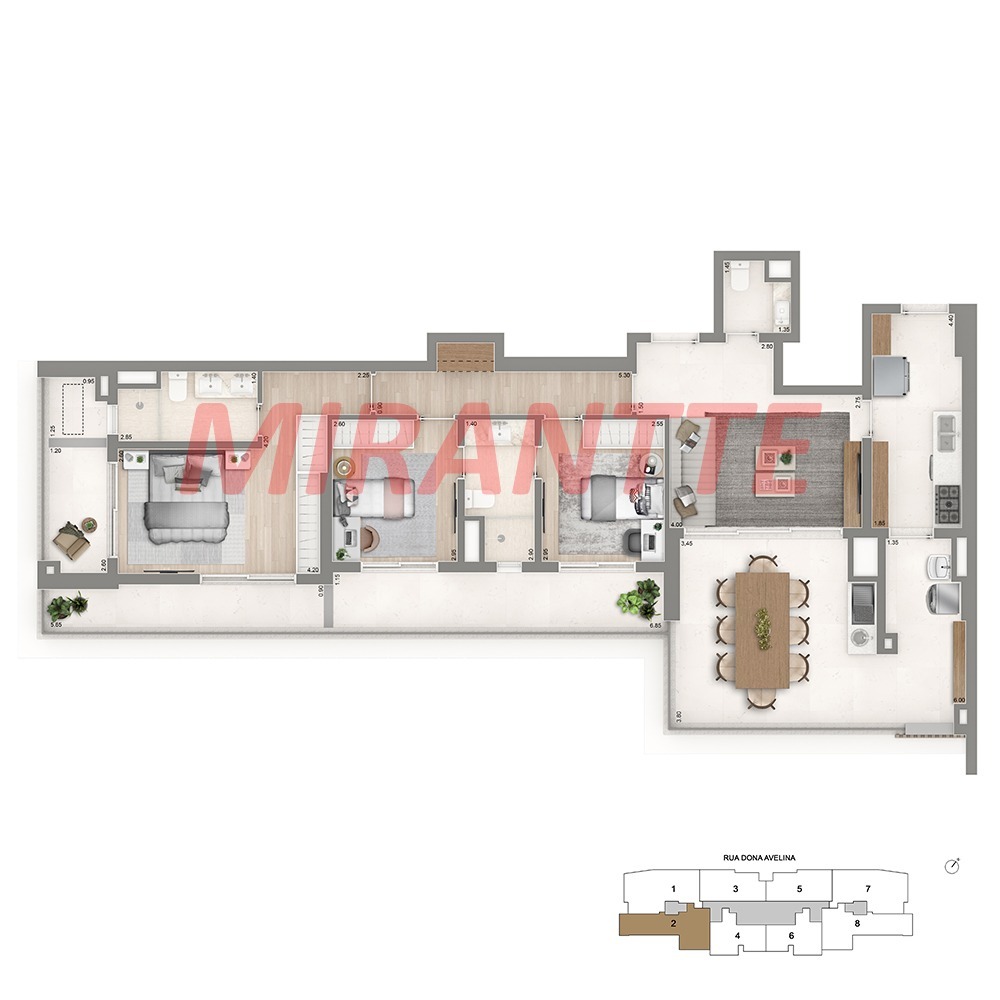 Apartamento de 76m² com 2 quartos em Vila Mariana