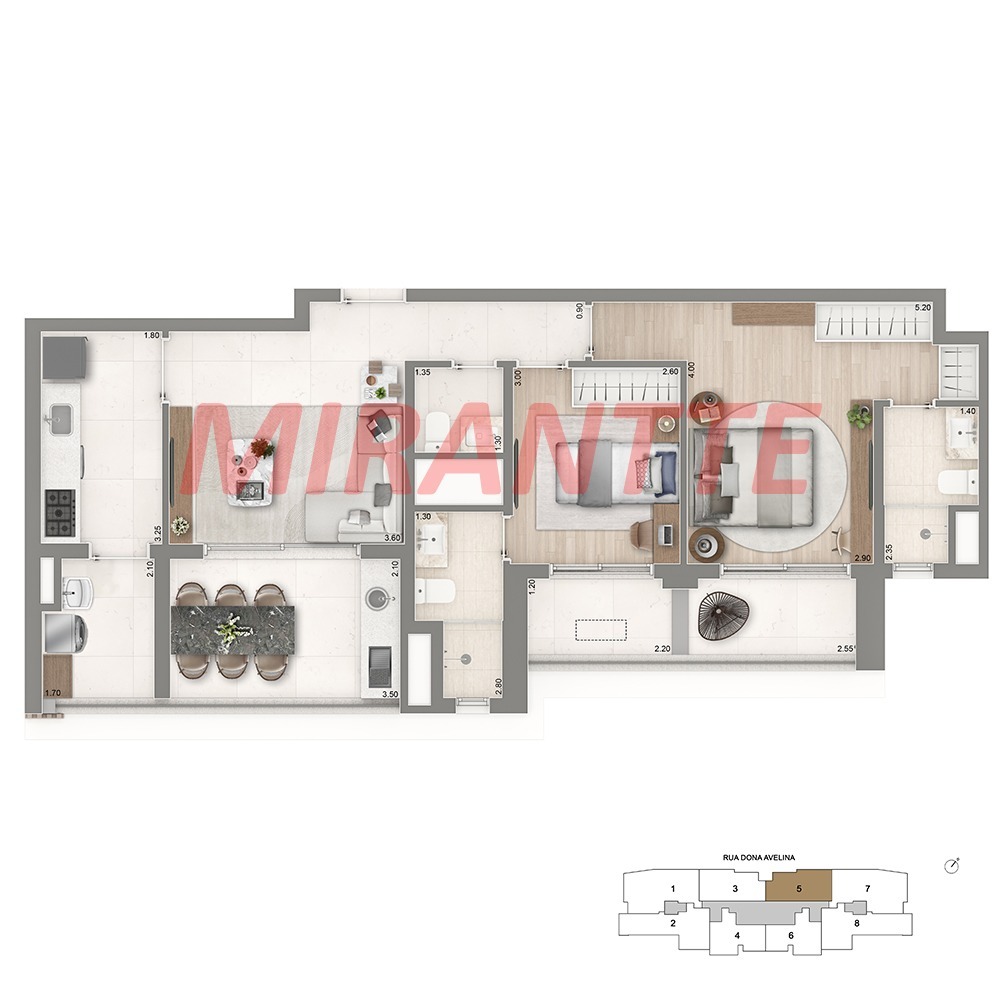 Apartamento de 76m² com 2 quartos em Vila Mariana