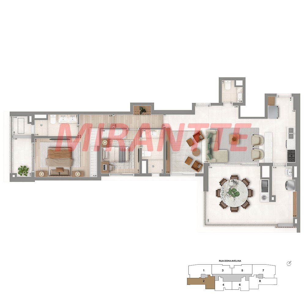 Apartamento de 76m² com 2 quartos em Vila Mariana