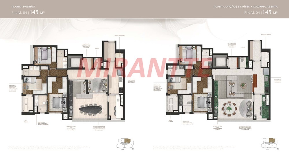 Apartamento de 178m² com 4 quartos em Brooklin